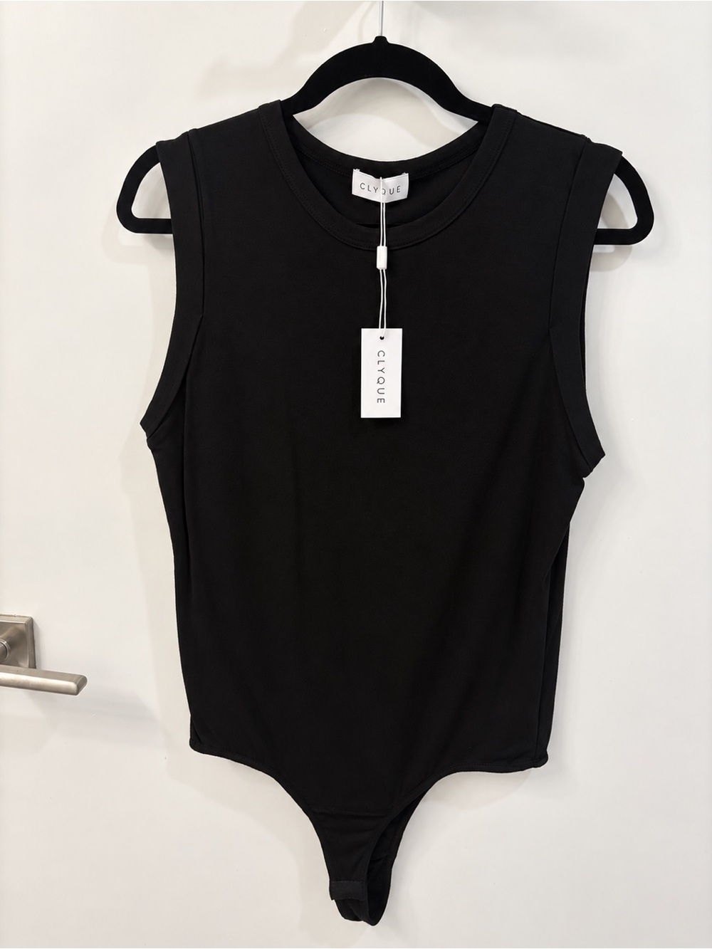 Clyque David Bodysuit Sleeveless Small NWT Black